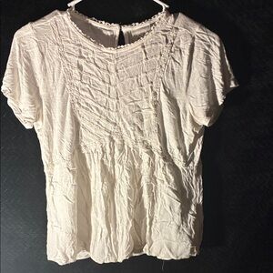 Knox Rose Cream Textured Blouse